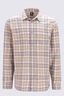 Macpac Men's Campfire Long Sleeve Shirt, Stone Plaid, hi-res