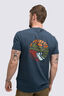 Macpac Men's Abstract Nature New Cotton Short Sleeve T-Shirt, Midnight Navy, hi-res