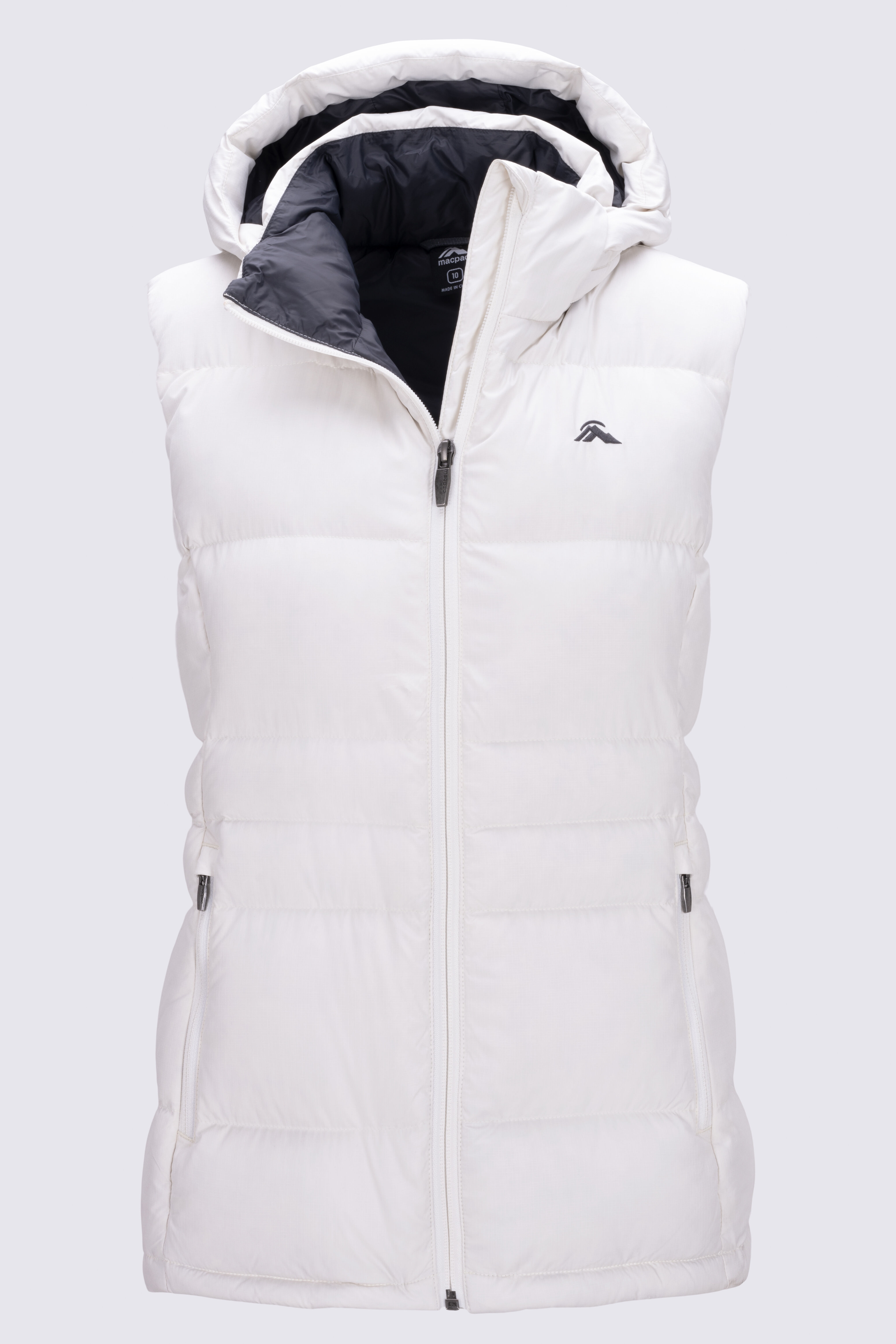 White hooded vest outlet