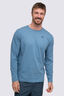 Macpac Men's Stamp Fairtrade Organic Cotton Long Sleeve T-Shirt, Captains Blue, hi-res