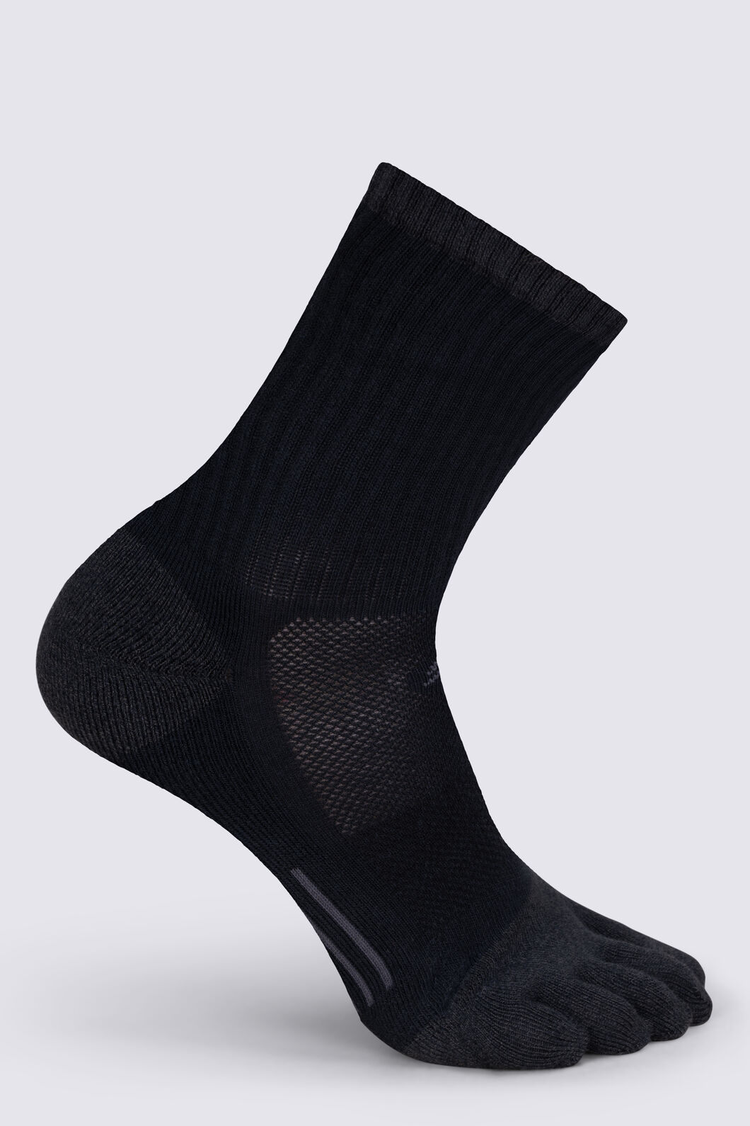 Macpac Trail Toe Sock V2, Black, hi-res