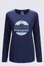 Macpac Women's Fairtrade Organic Cotton Long Sleeve T-Shirt, Baritone Blue, hi-res