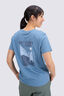 Macpac Women's Arthurs Pass NP Fairtrade Organic Cotton T-Shirt, Blue Shadow, hi-res
