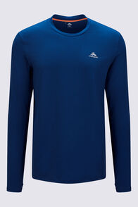 Macpac Men's brrr&deg; Long-Sleeve T-Shirt, Navy Peony, hi-res