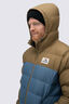 Macpac Men's Halo Hooded Down Jacket ♺, Kangaroo/Bering Sea, hi-res