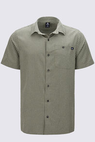 Macpac Men's Vista Short Sleeve Shirt, Moss Stone, hi-res