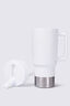 Macpac Insulated Travel Tumbler with Straw Lid — 880ml, Winter White, hi-res