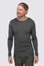 Macpac Men's 220 Merino Long Sleeve Top, Beluga, hi-res