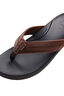 Reef Men's Leather PHANTOM 2.0 Thongs, Black/Brown, hi-res