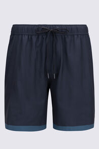 Macpac Men's Brighton 6" Boardshorts, Black/Reflecting Pond, hi-res