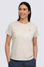 Macpac Women's Abel Tasman Topo Fairtrade Organic Cotton Short Sleeve T-Shirt, Moonbeam, hi-res