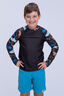 Macpac Kids' Rash Top, Jaws Print, hi-res