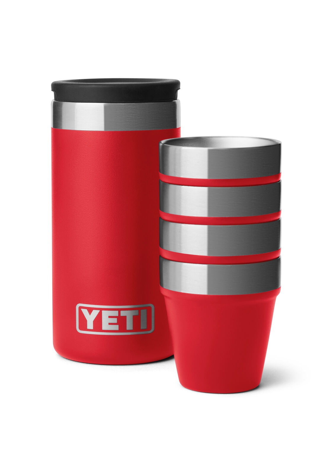 YETI&reg; Shot Glasses with Case, Rescue Red, hi-res