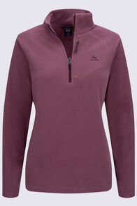Macpac Women's Tui Fleece Pullover, Crushed Berry, hi-res