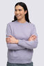 Macpac Women's Vintage Heavyweight Fairtrade Organic Cotton Crew, Lavender Grey, hi-res