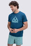 Macpac Men's Vintage Co T-Shirt, Legion Blue, hi-res