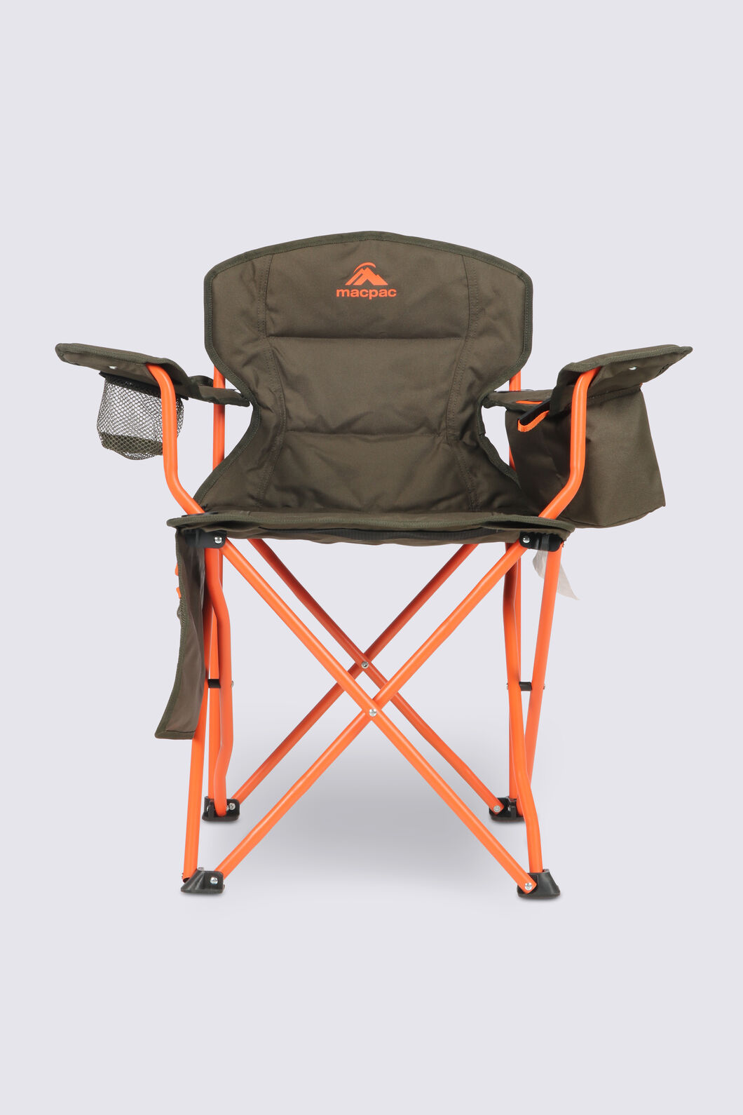 Macpac Kids' Cooler Armchair, Forest Green/Orange, hi-res