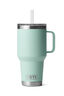 YETI® Rambler® Mug with Straw Cap — 35 oz, SEAFOAM, hi-res