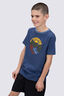 Macpac Kids' Abstract Nature Fairtrade Organic Cotton Short Sleeve T-Shirt, Oceana, hi-res
