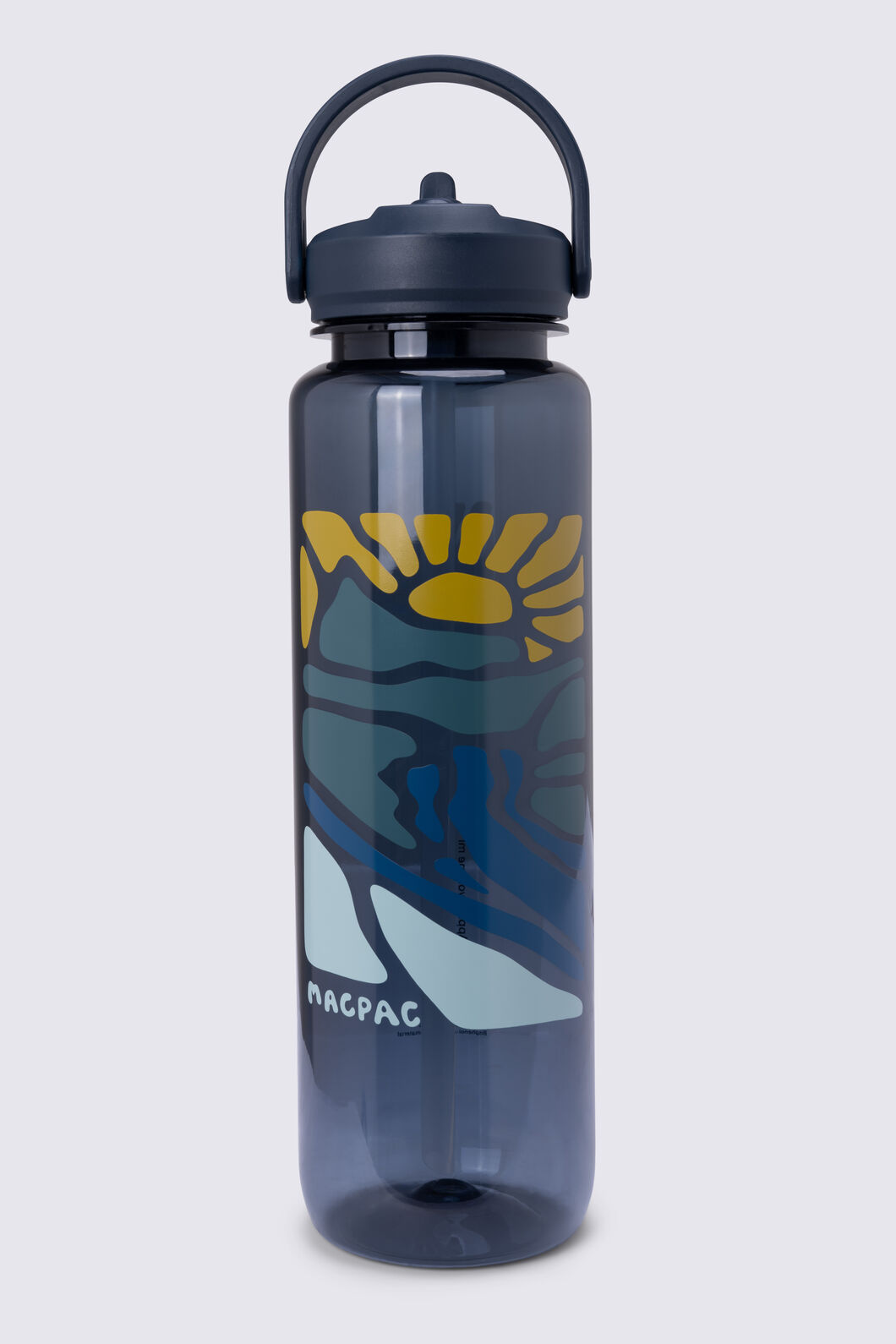 Macpac Nerine 1L Straw Cap Water Bottle, Summer Day Navy, hi-res