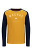 Macpac Kids' Graphic Long Sleeve T-Shirt, Cadmium Yellow/Black Iris, hi-res