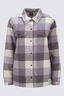 Macpac Women's Alma Fleece Lined Shirt, Rabbit Check, hi-res