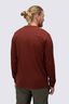 Macpac Men's Heritage Badge Fairtrade Organic Cotton Long Sleeve T-Shirt, Fired Brick, hi-res