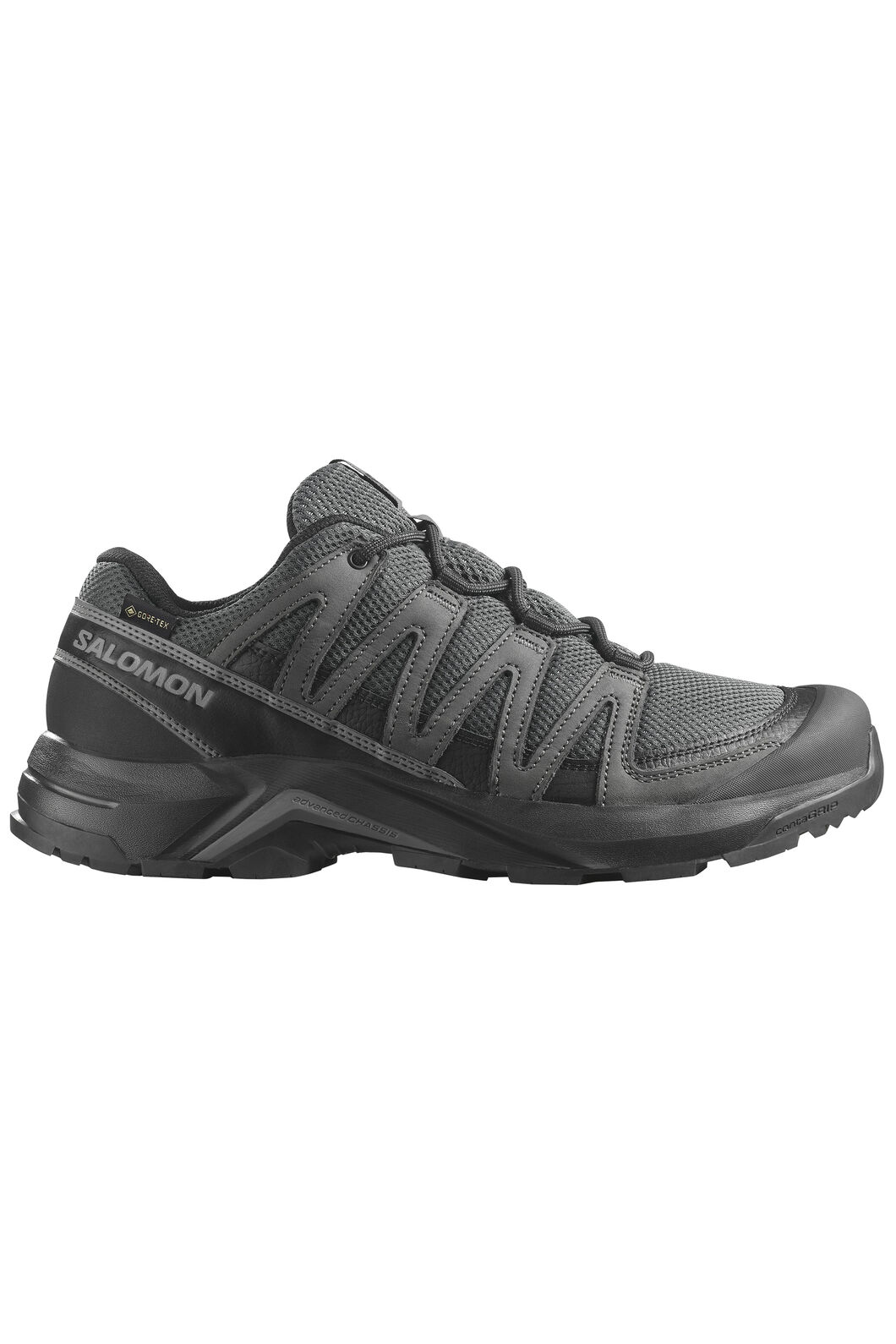 Salomon Men's X-Adventure Recon GTX Low Hiking Shoes, Asphalt/Castlerock/Black, hi-res