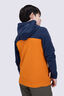 Macpac Kids' Ruru Fleece Jacket, Marmalade/Navy Iris, hi-res