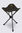 Macpac Tripod Stool V2, Naval Acadamy/Orange, hi-res