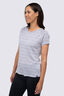 Macpac Women's Ella 180 Merino T-Shirt, Cosmic Sky/Odyssey Stripe, hi-res