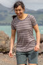 Macpac Women's Ella 180 Merino T-Shirt, Sphinx Stripe, hi-res