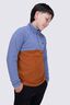 Macpac Kids' Ruru Fleece Pullover, Blue Ice/Ginger, hi-res
