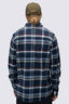 Macpac Men's Sutherland Flannel Shirt, Navy Plaid, hi-res