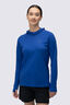 Macpac Women's Trail Long Sleeve Hooded Top, Bluing, hi-res