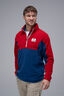 Macpac Men&rsquo;s Heritage Fleece Pullover, Salsa/Navy Peony, hi-res