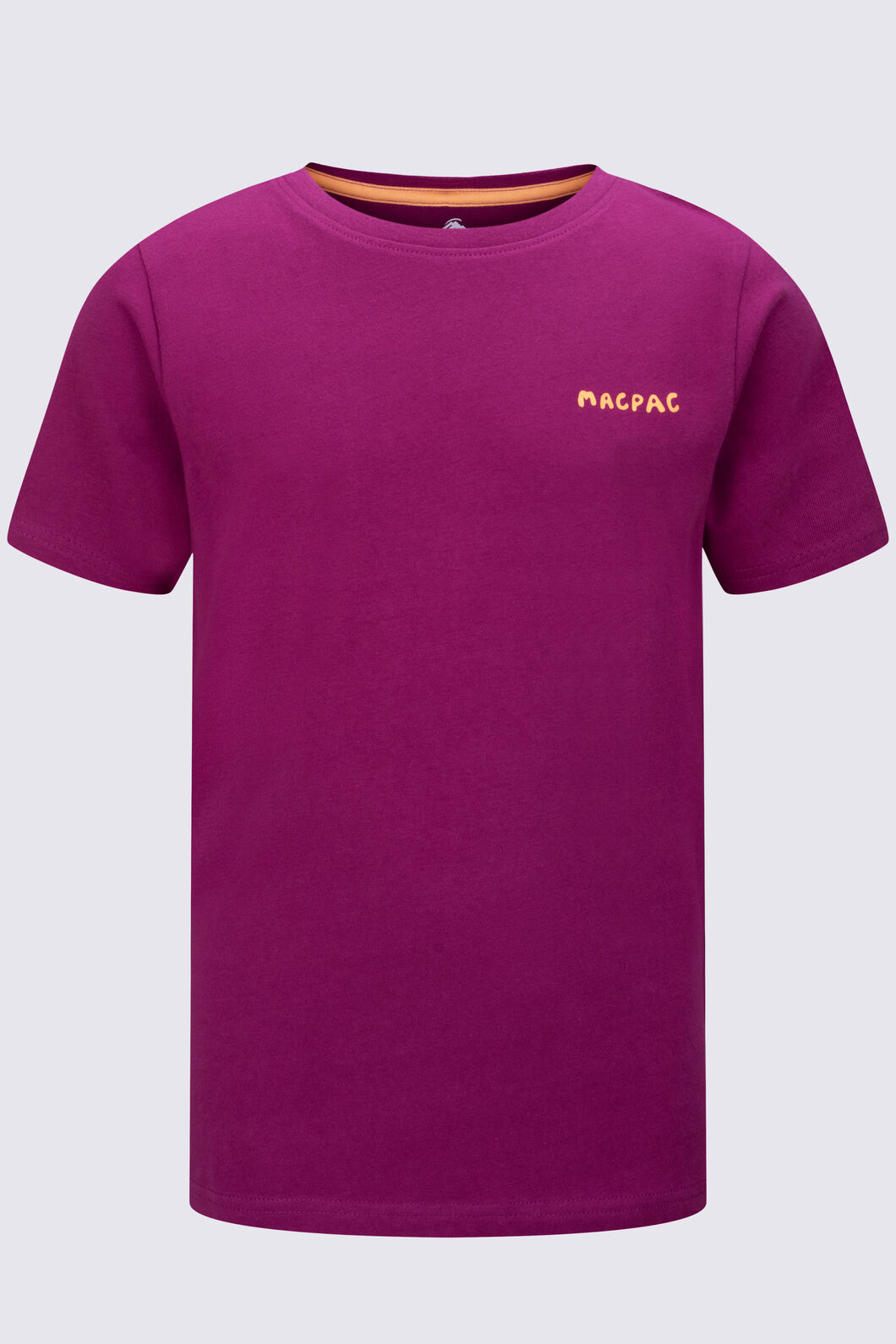 Macpac Kids' Whimsical Journey Fairtrade Organic Cotton Short Sleeve T-Shirt, Boysenberry, hi-res