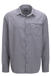 Macpac Men's Territory Long Sleeve Shirt, Folkstone Grey, hi-res