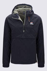 Macpac Men&rsquo;s Heritage Fleece-Lined Windbreaker, Black, hi-res