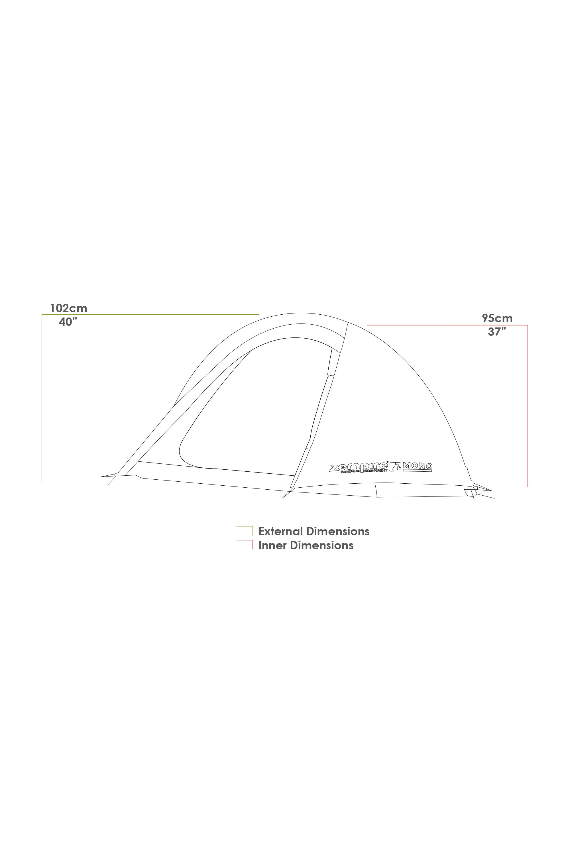 Zempire Mono 1 Person Hiking Tent Macpac