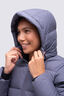 Macpac Women's Aurora Hooded Down Coat, Greystone, hi-res