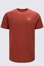 Macpac Men's Cass Short Sleeve T-Shirt, Burnt Henna Marle, hi-res