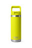 YETI® Rambler® Bottle with Straw Cap — 18 oz, Firefly Yellow, hi-res