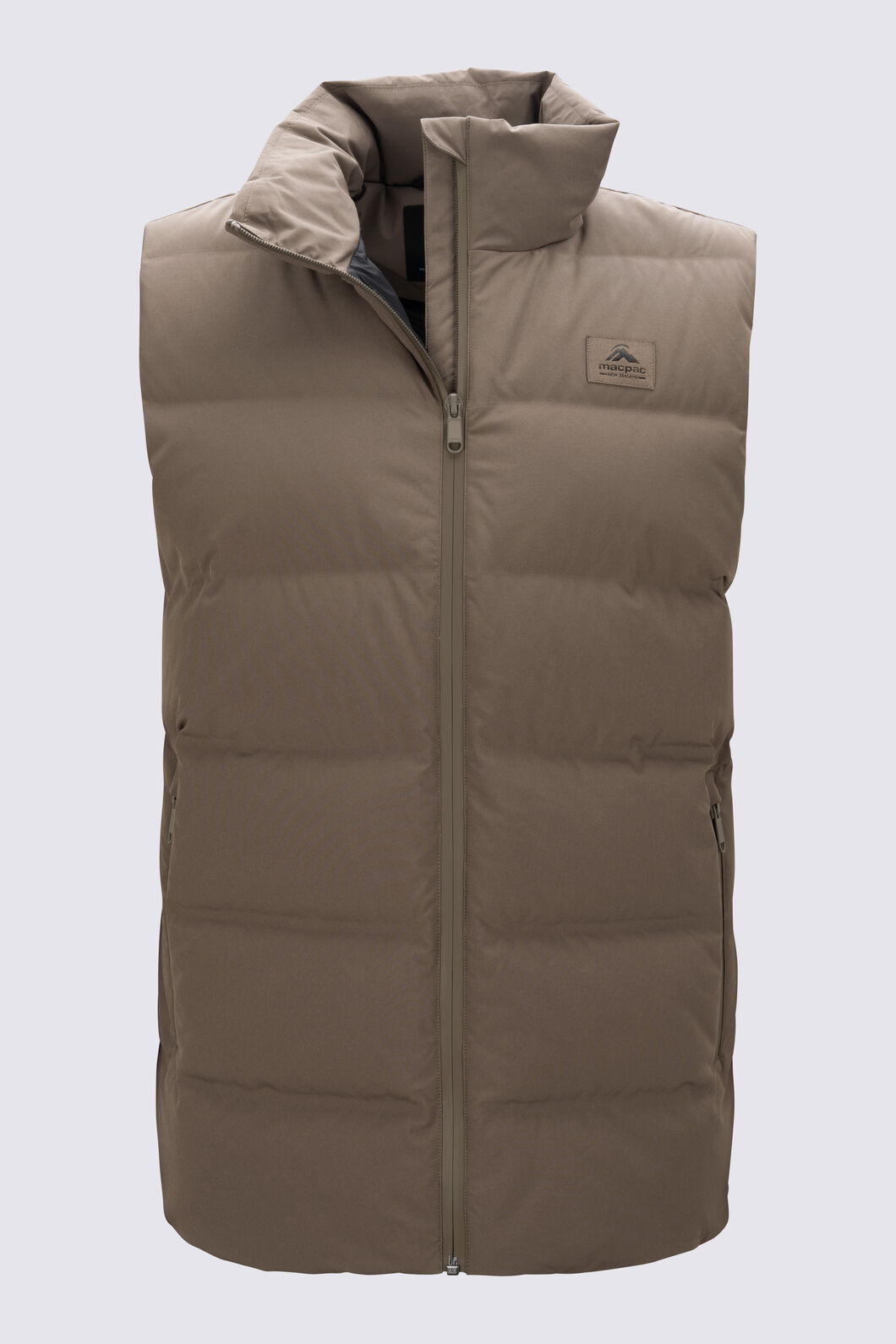 Macpac Men's Narvi Down Vest, Stone Grey, hi-res