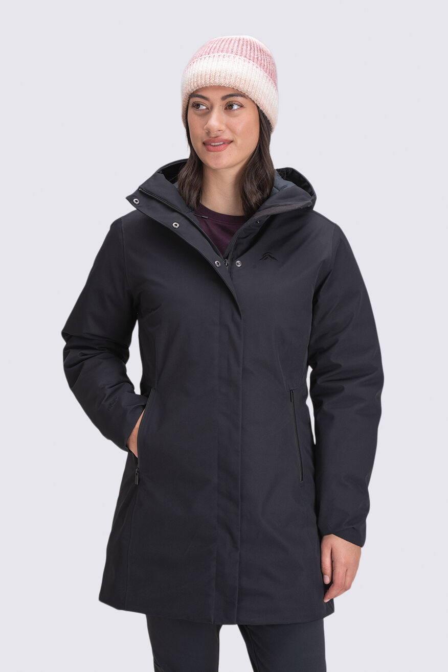 Womens down online waterproof jacket