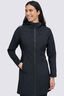 Macpac Women's Chord Long Coat, Black, hi-res