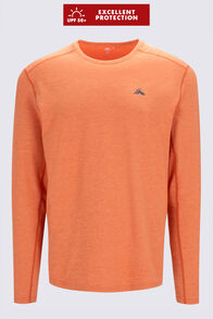 Macpac Men's brrr° Long Sleeve T-Shirt, Dusty Orange, hi-res