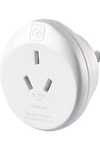 Go Travel AUS and NZ to USA Adaptor, White, hi-res