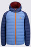 Macpac Kids' Uber Light Hooded Down Jacket, Medieval Blue, hi-res
