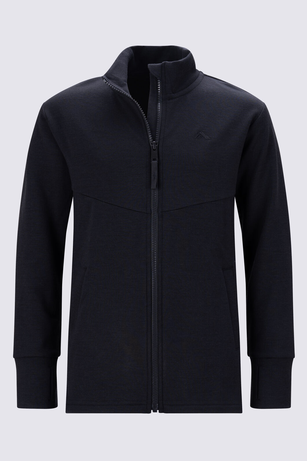 Macpac Kids' Moonlight Merino Jacket, Black, hi-res